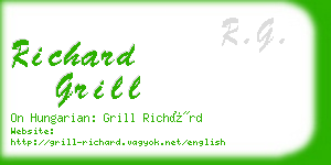 richard grill business card